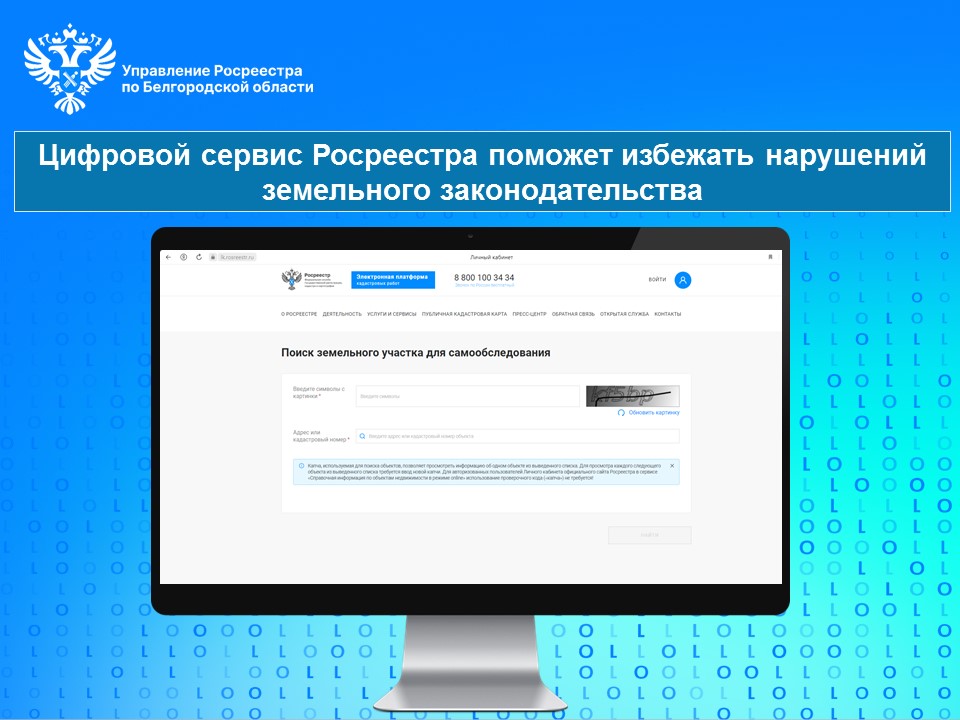 Цифровой сервис Росреестра поможет избежать нарушений земельного законодательства.