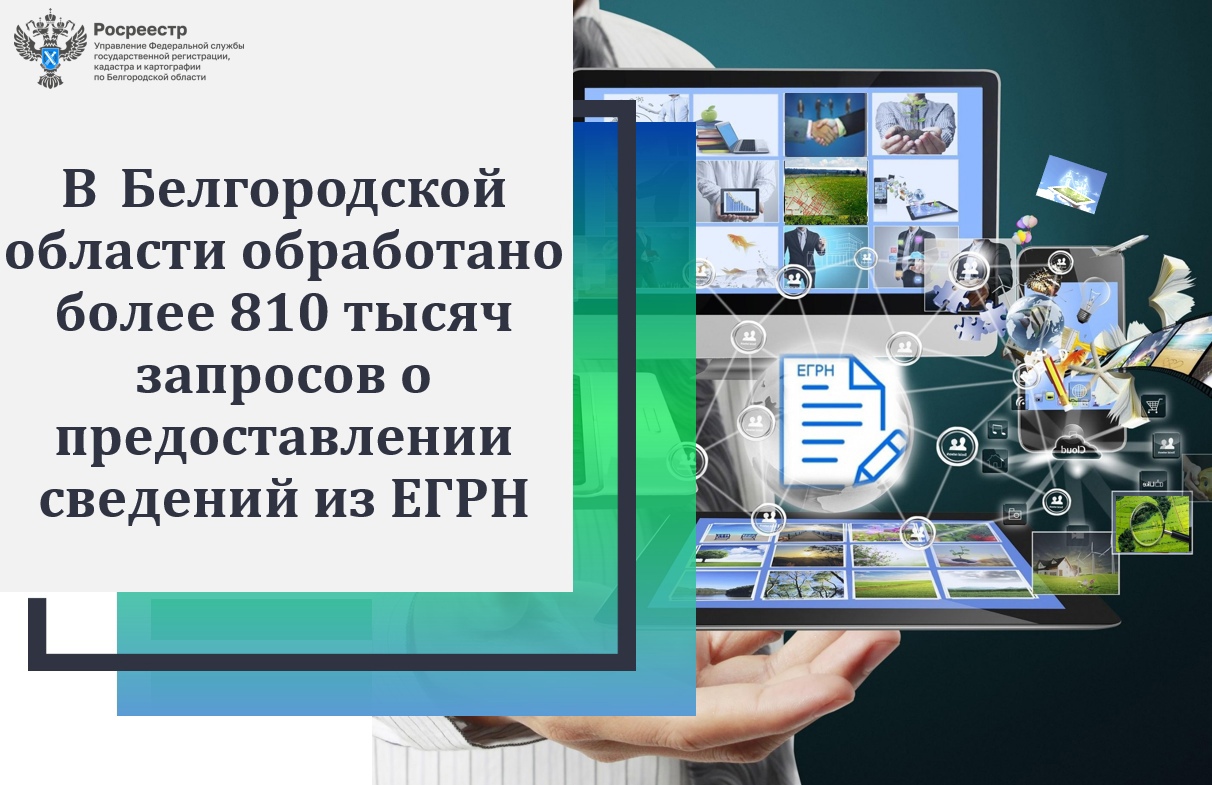 В Белгородской области обработано более810 тысяч запросов о предоставлении сведений из ЕГРН.