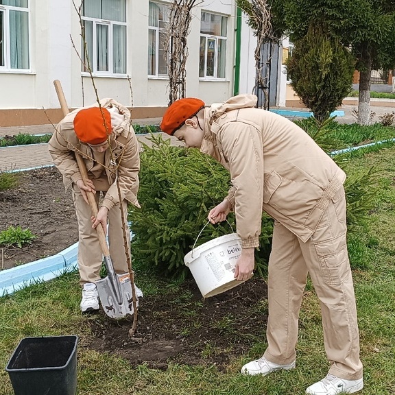 Школьники Валуйской территории приняли участие в акции «Сад памяти».