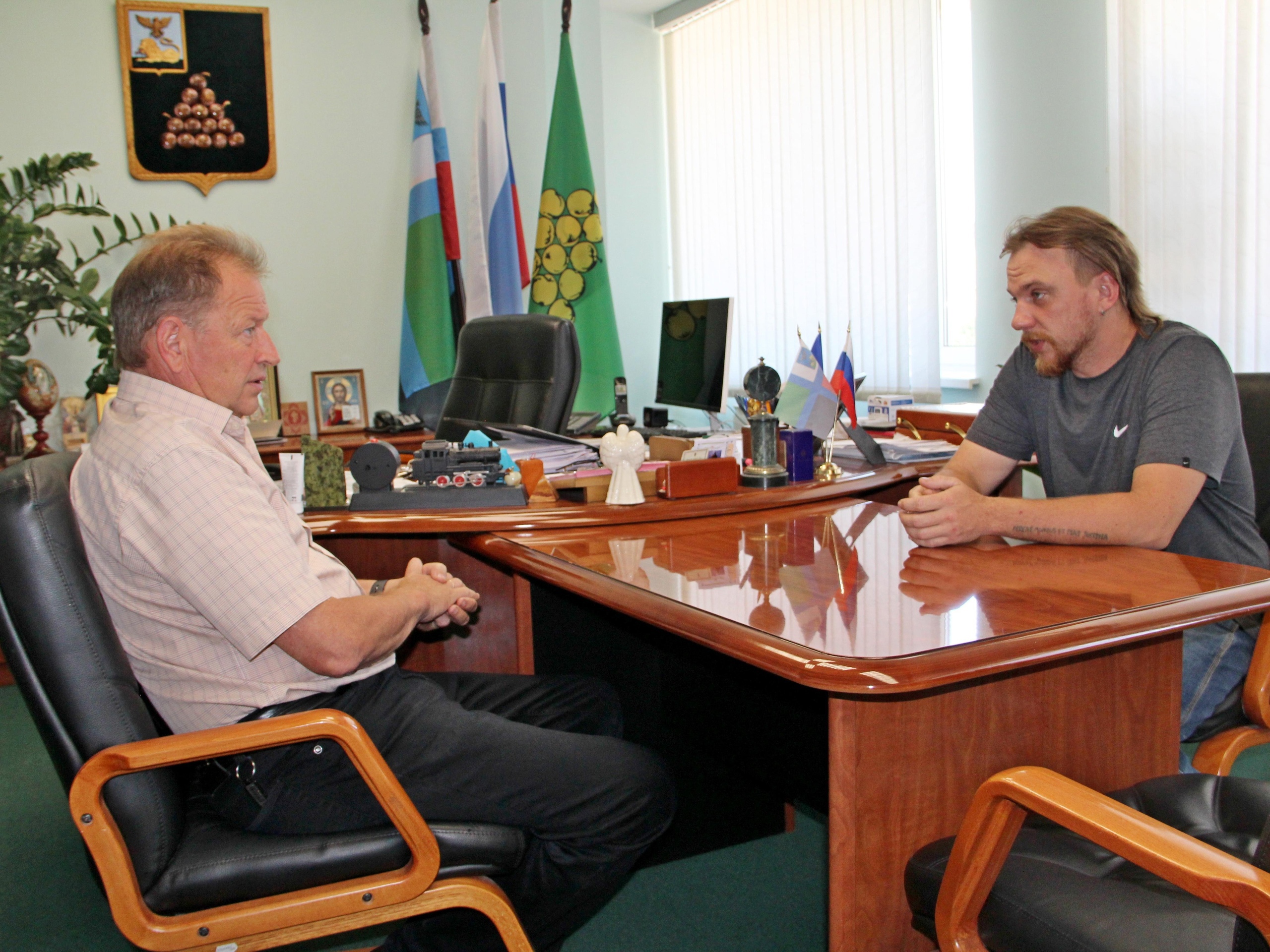 Сегодня прошла плановая встреча с руководителем некоммерческой организации «Валуйский мотоклуб» Сергеем Шестовым.